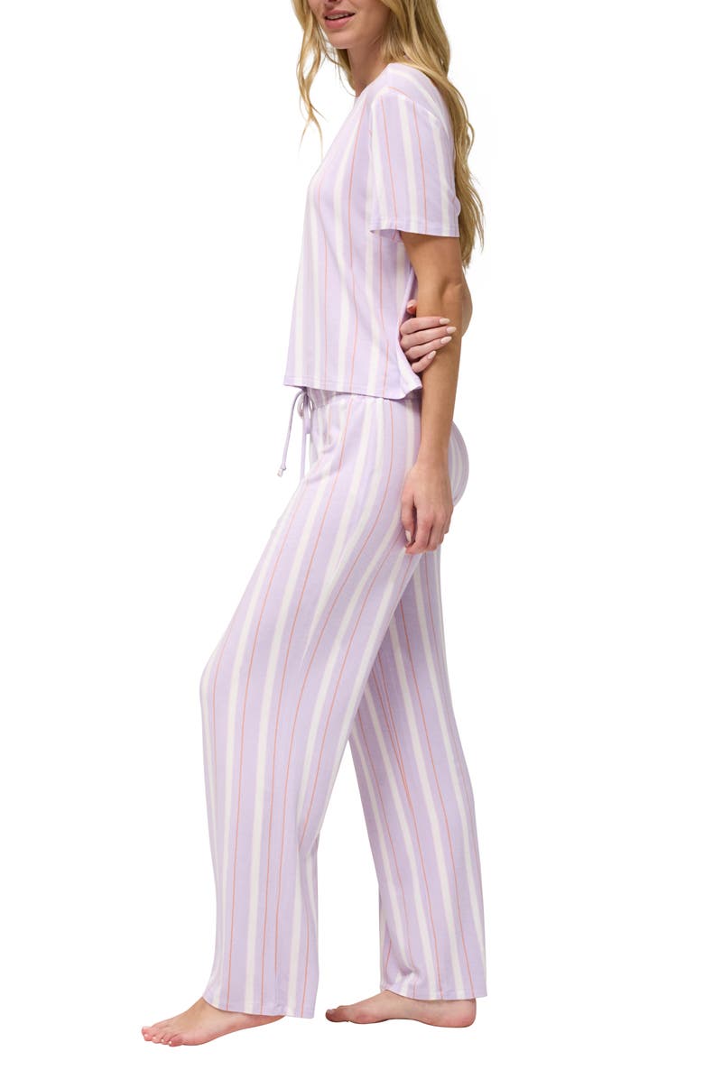 Honeydew All American Pajamas, Alternate, color, Garden Stripe