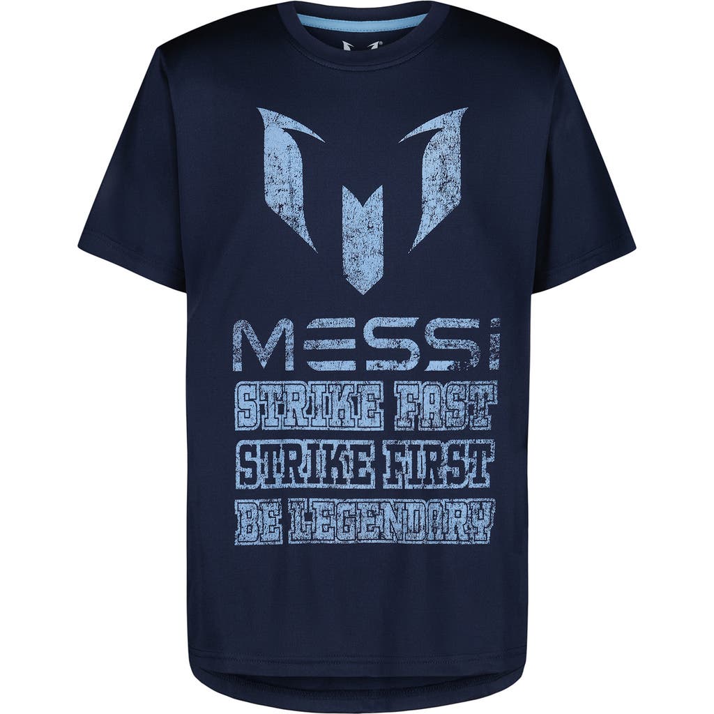 Messi Kids' Graphic Short Sleeve T-shirt In Blue