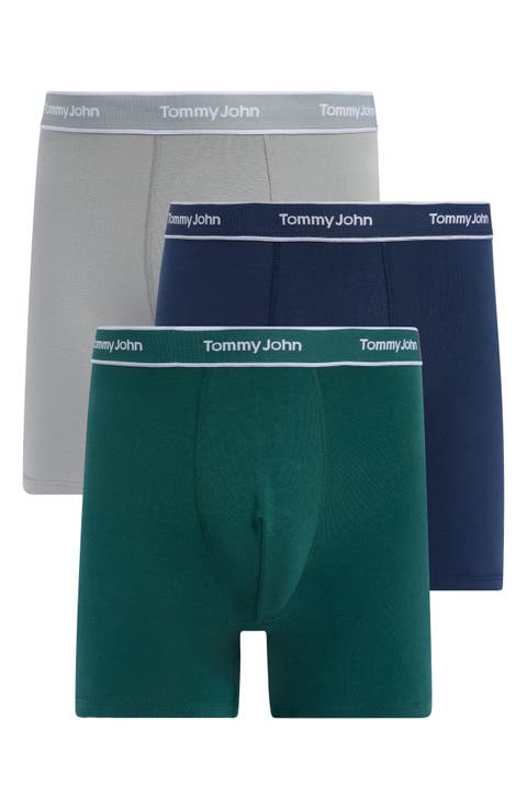 Men's 3-Pack Essential Cool Cotton Blend 6-Inch Boxer Briefs