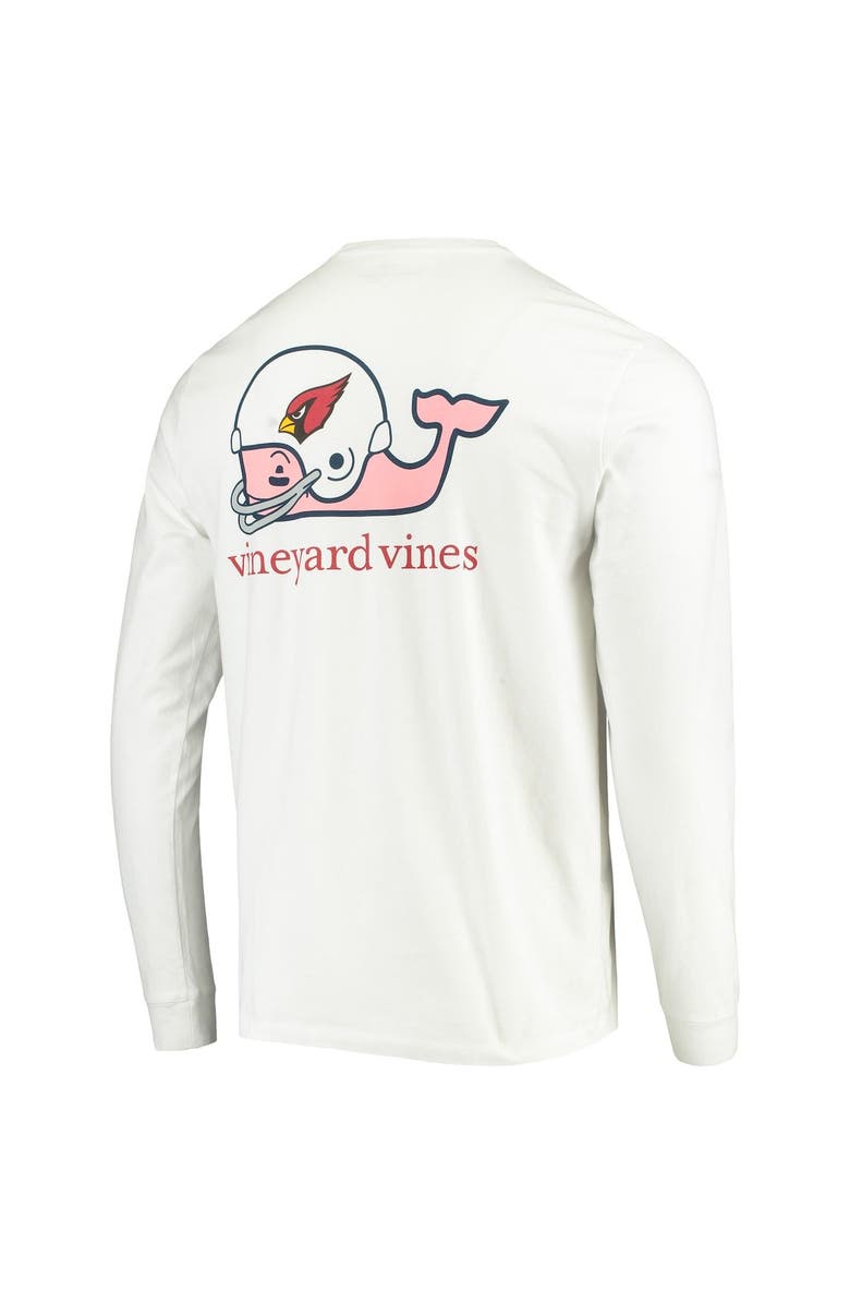 vineyard vines Men's Vineyard Vines White Arizona Cardinals Whale Helmet Long Sleeve T-Shirt, Alternate, color, White