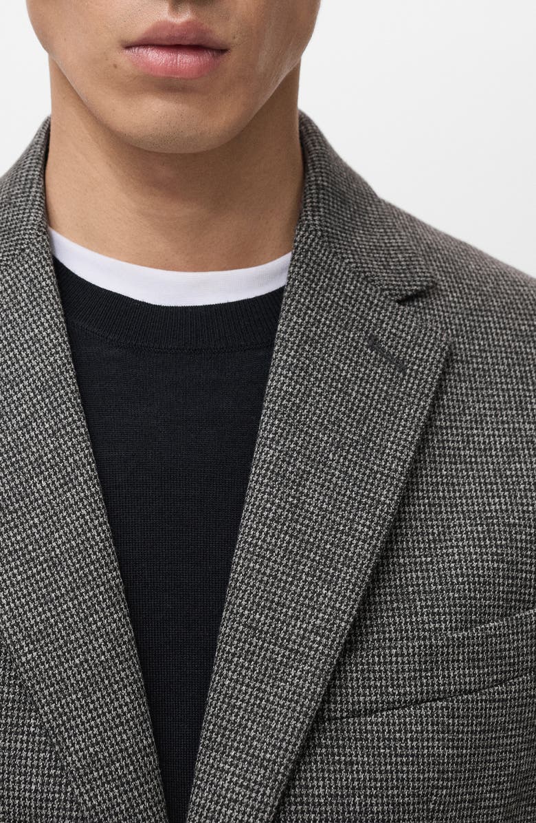 MANGO Slim Fit Blazer, Alternate, color, Medium Heather Grey