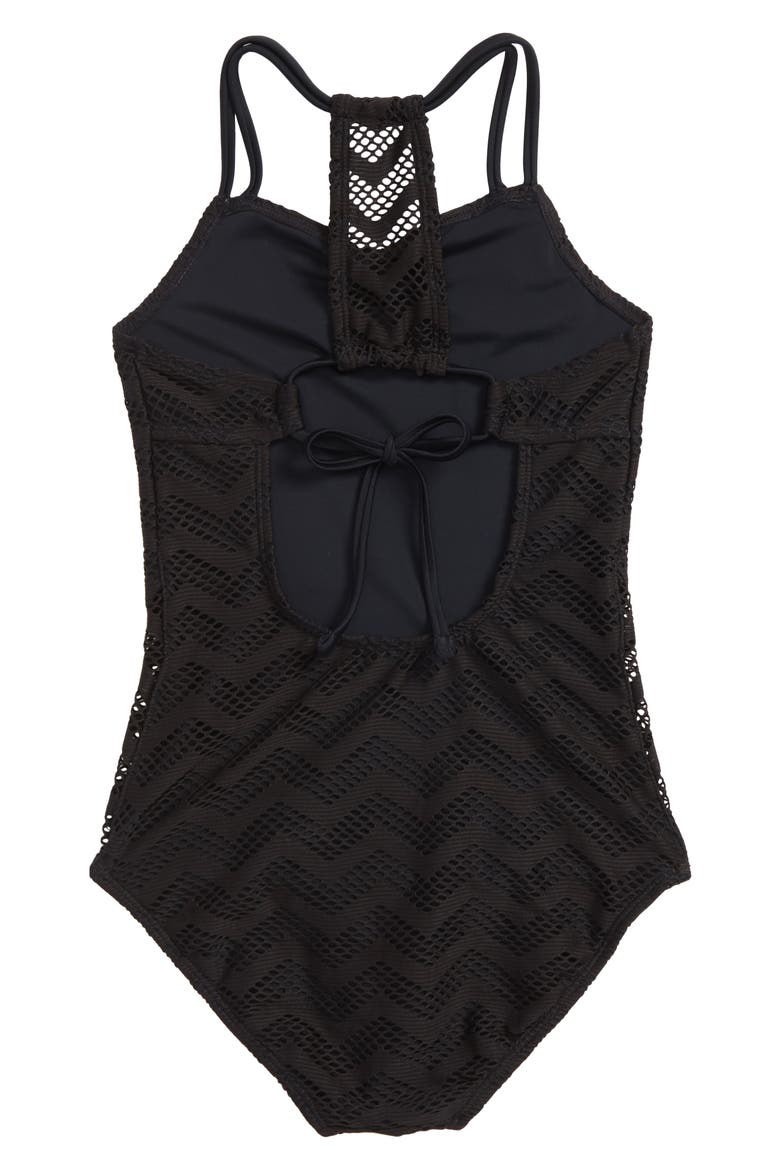 Endless Summer One-Piece Swimsuit, Alternate, color, BLACK
