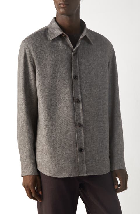 Cashmere, Linen & Silk Overshirt