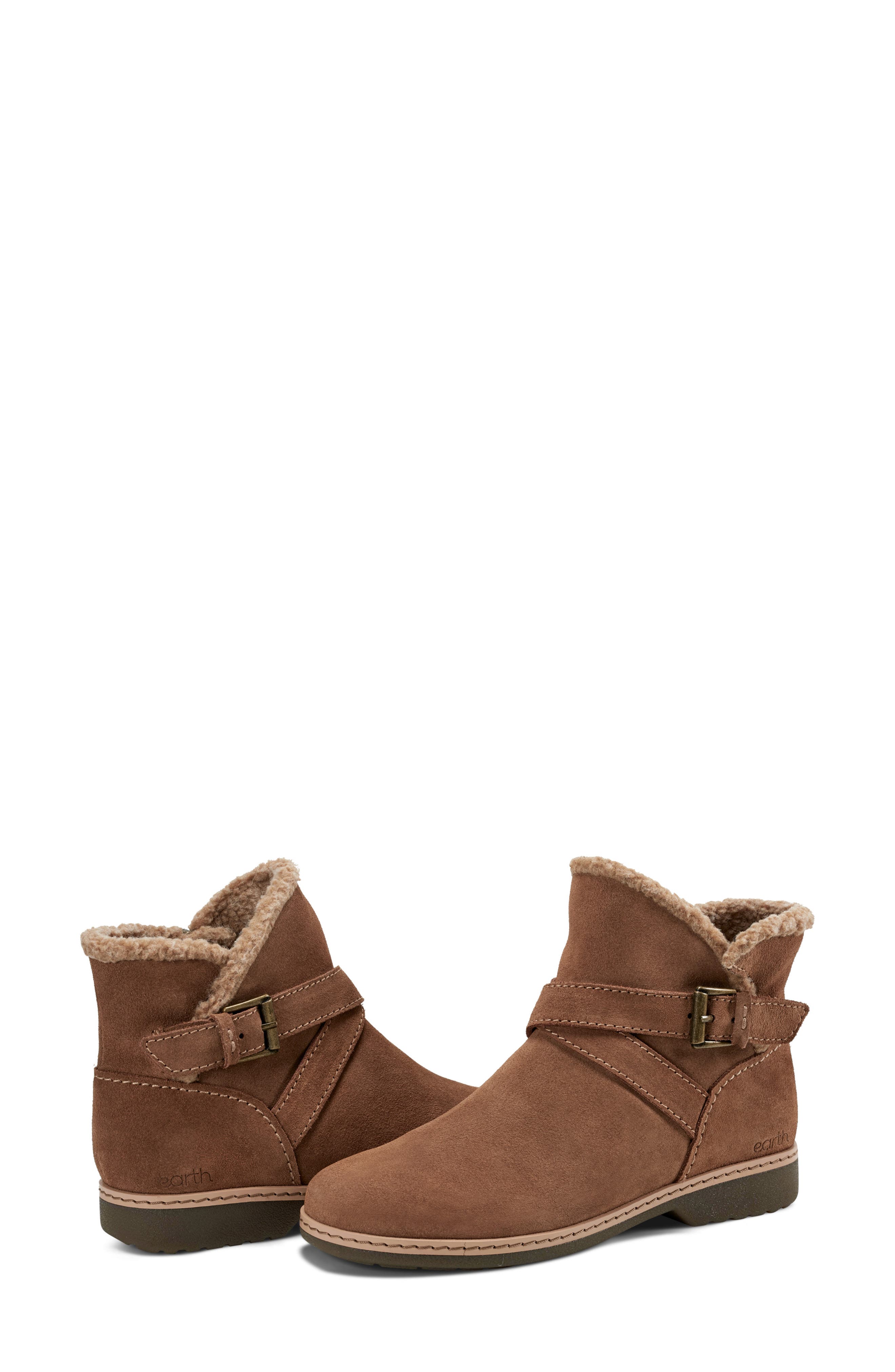 Hutton Water Repellent Faux Fur Lined Bootie, Alternate, color, LIGHT BROWN