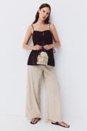 H&M Mama Textured Drawstring Trousers