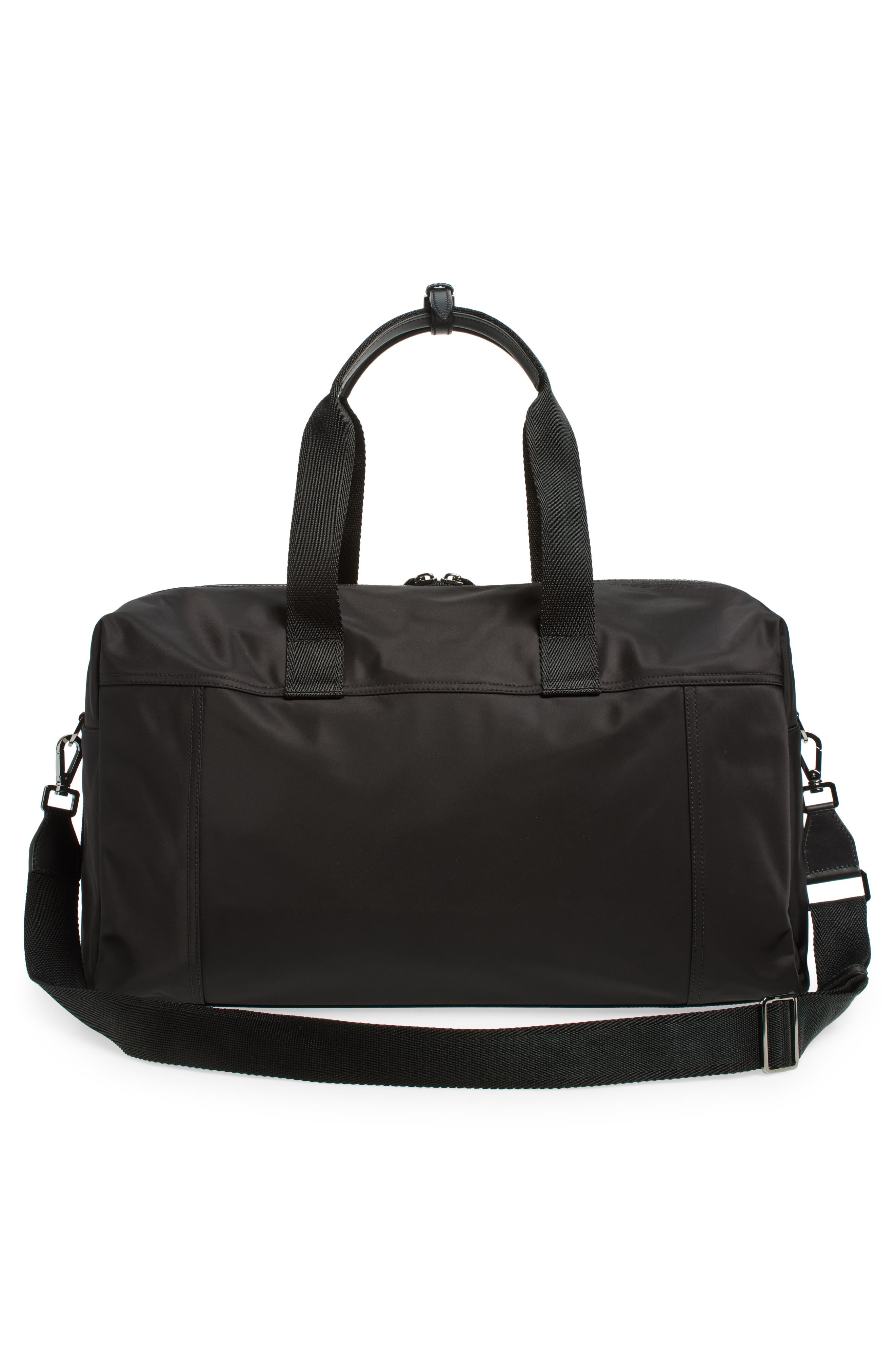 Dolce&Gabbana Logo Lettering Duffle Bag, Alternate, color, 8B956 Nero/ Nero