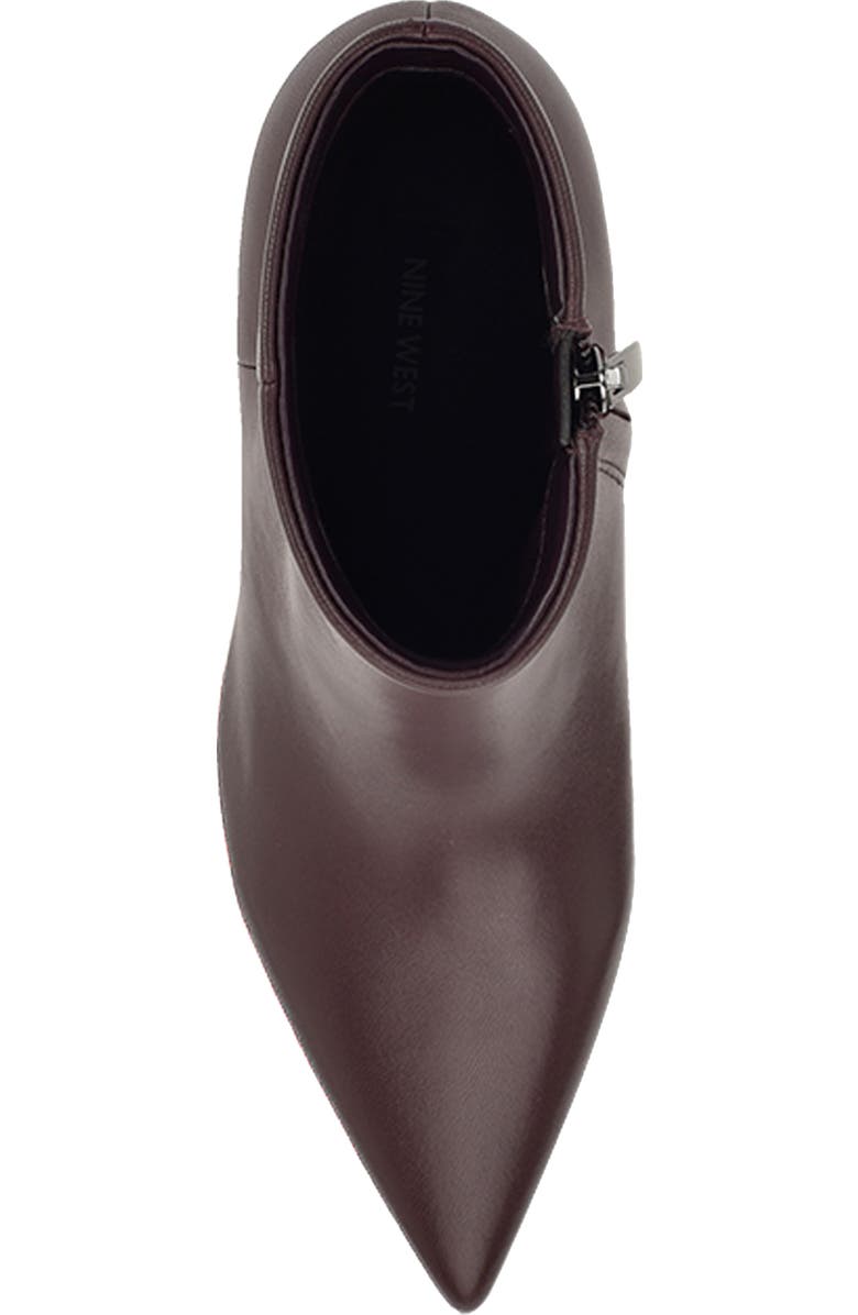 Nine West Savie Block Heel Bootie, Alternate, color, Dark Red
