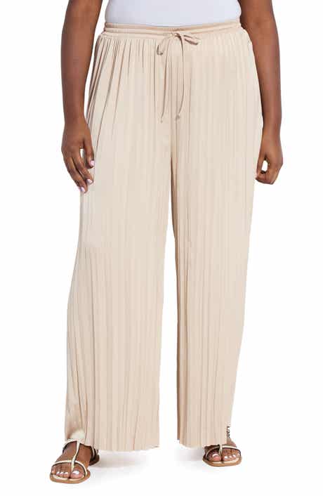Lysse The Packable Pleated Wide Leg Satin Pants