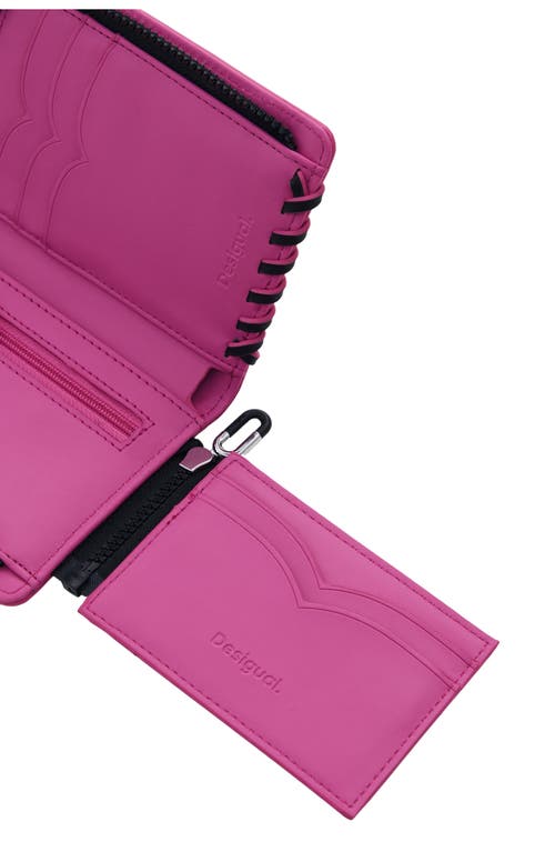 Desigual Small Wallet With Topstitching