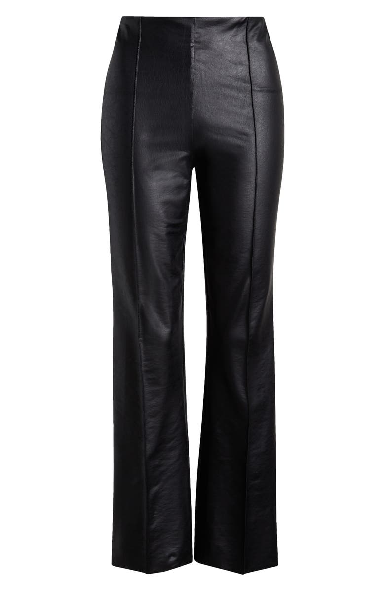 Lysse Elysse High Waist Stretch Faux Leather Pants, Alternate, color, Black