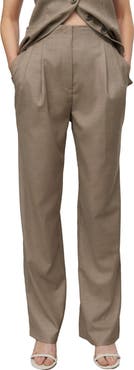 NEXT Cross Hatch Pleated Straight Leg Pants