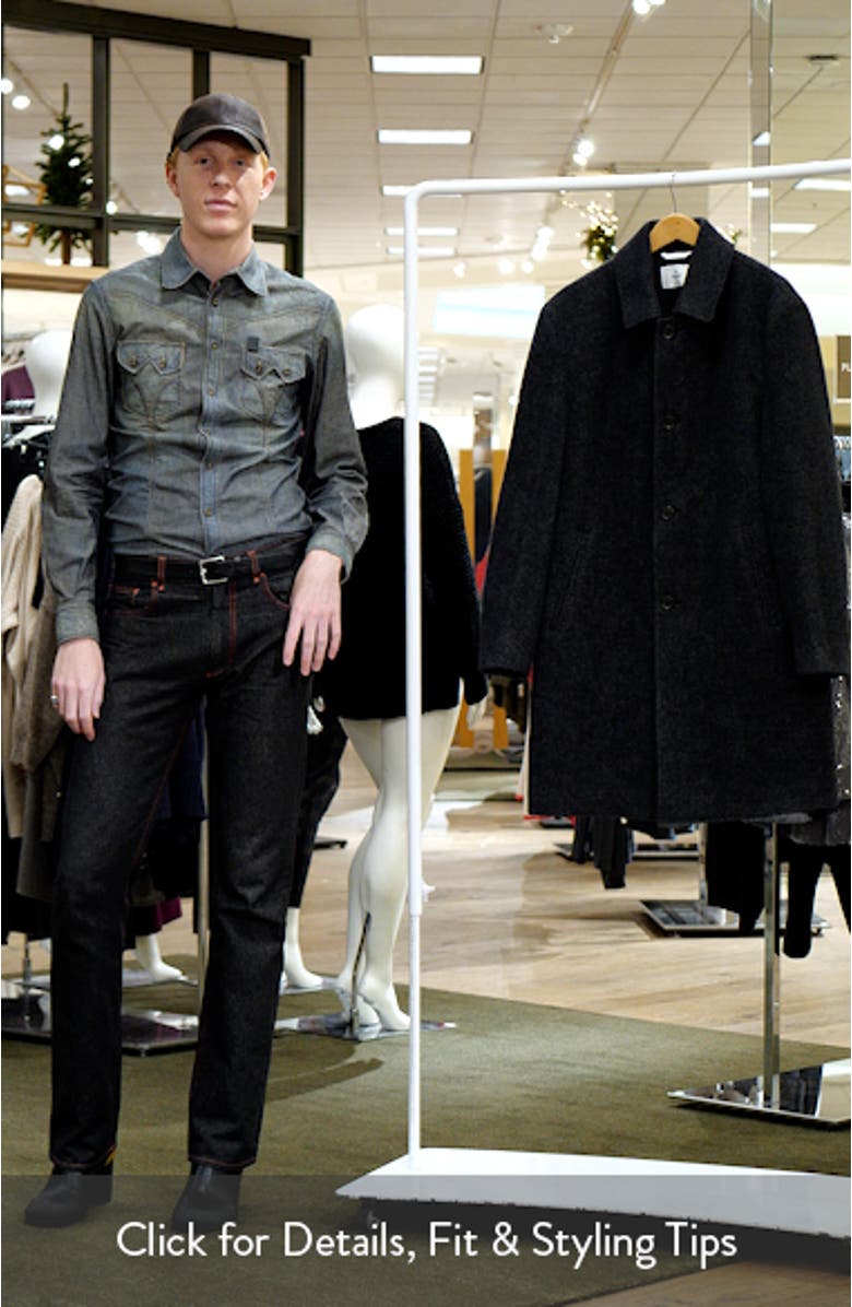 Wool Blend Herringbone Scout Coat, sales video thumbnail