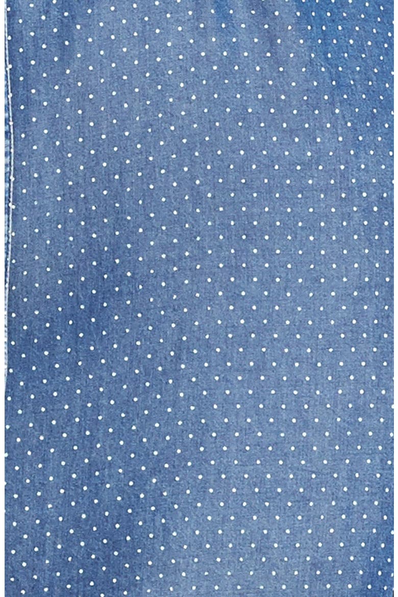 'Erin' Pin Dot Chambray Shirtdress, Alternate, color, DENIM BLUE