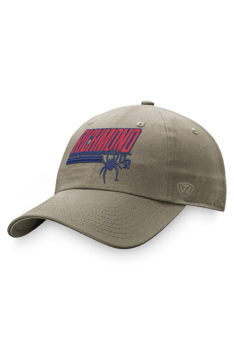 TOP OF THE WORLD Men's Top of the World Khaki Richmond Spiders Slice Adjustable Hat, Main, color, Khaki