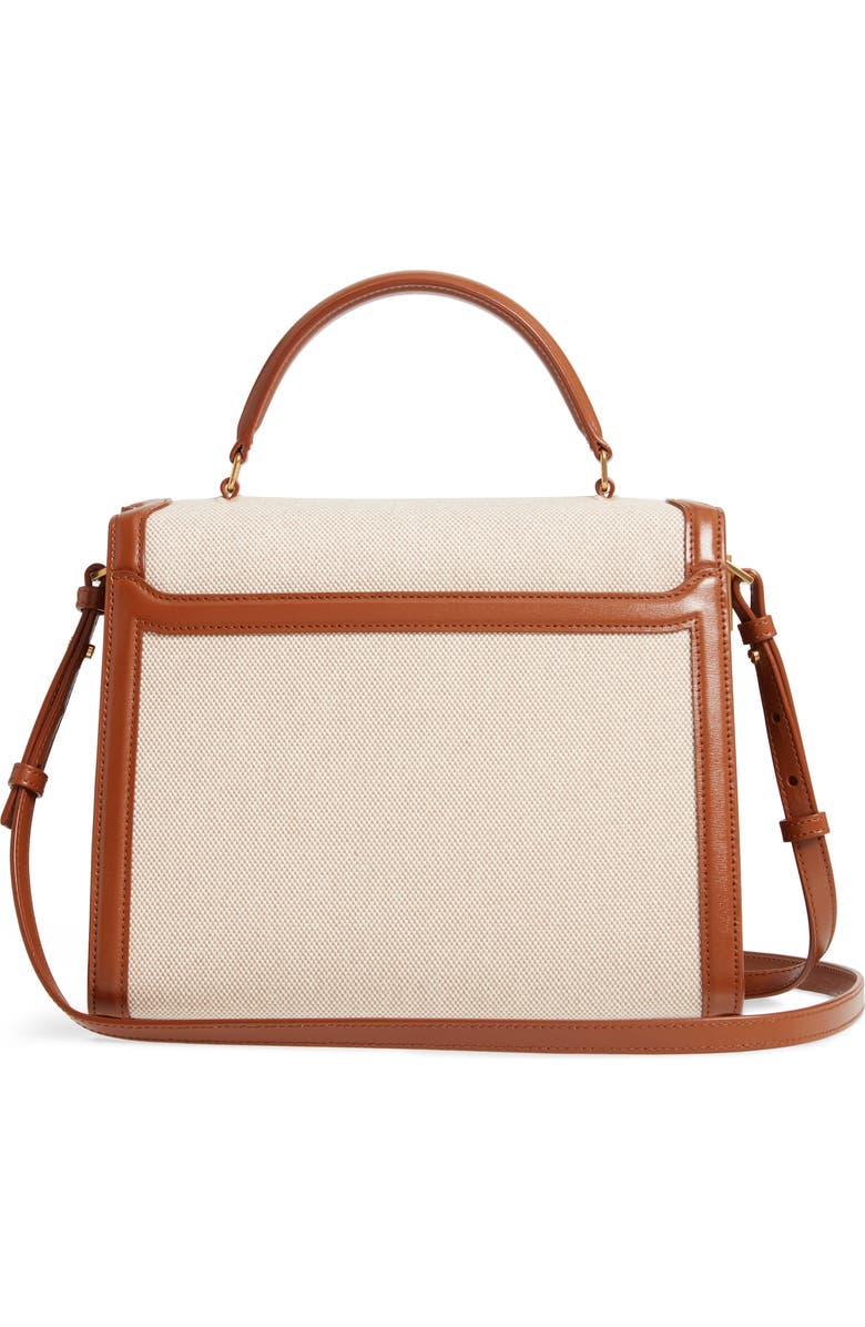 Saint Laurent Medium Cassandre Canvas & Leather Shoulder Bag, Alternate, color,