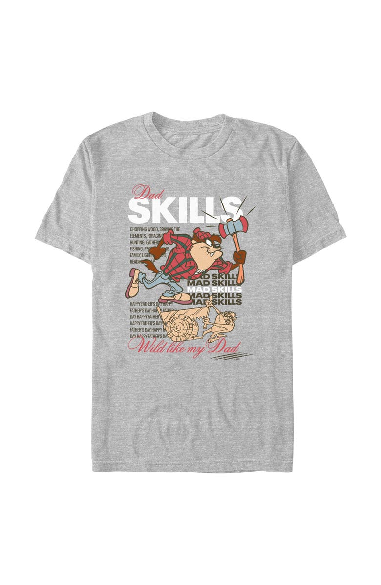LOONEY TUNES Men's Looney Tunes Wild Like My Dad Graphic T-Shirt, Main, color, Sport Grey