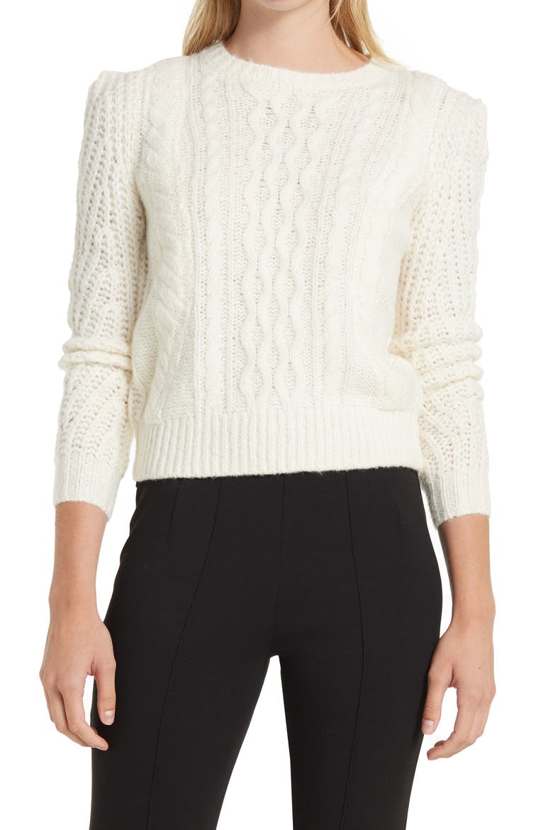 Amelie Wool Blend Sweater, Main, color, CREAM