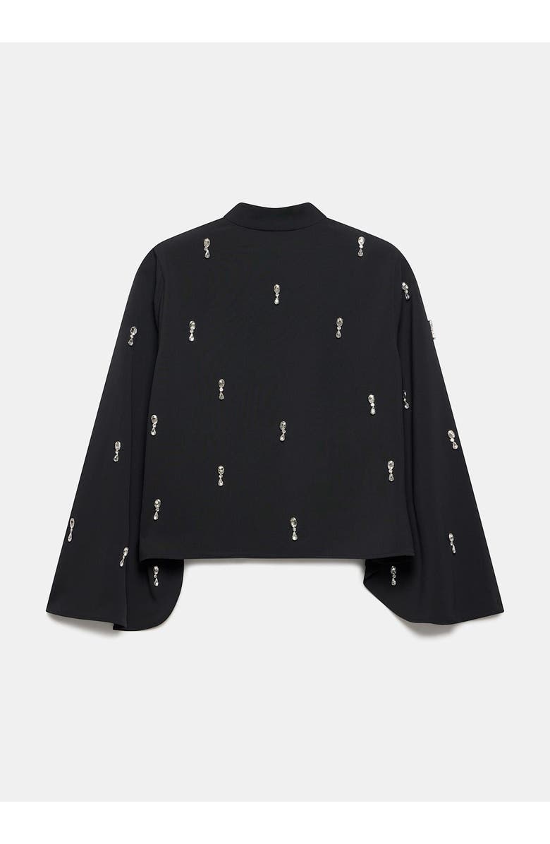 MINT VELVET Embellished Cape Top, Alternate, color, Black