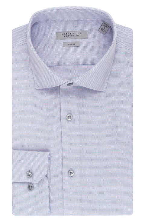 Royal Oxford Slim Fit Stretch Cotton Dress Shirt