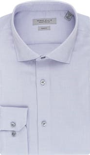 Perry Ellis Royal Oxford Slim Fit Stretch Cotton Dress Shirt