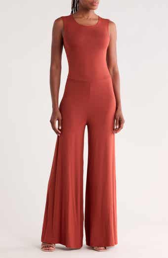 Sleeveless Wide Leg Jumpsuit