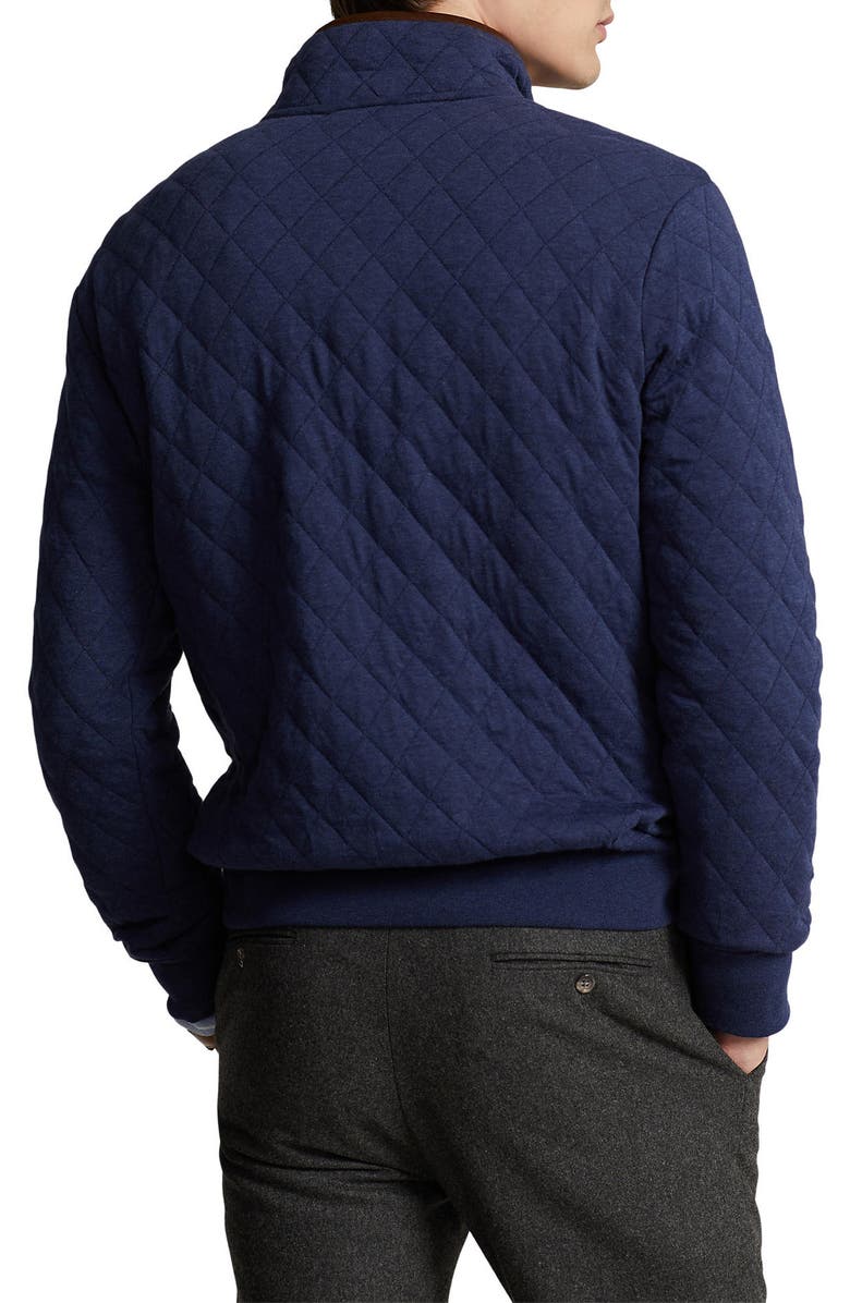 Polo Ralph Lauren Quilted Double Knit Quarter Snap Pullover, Alternate, color,