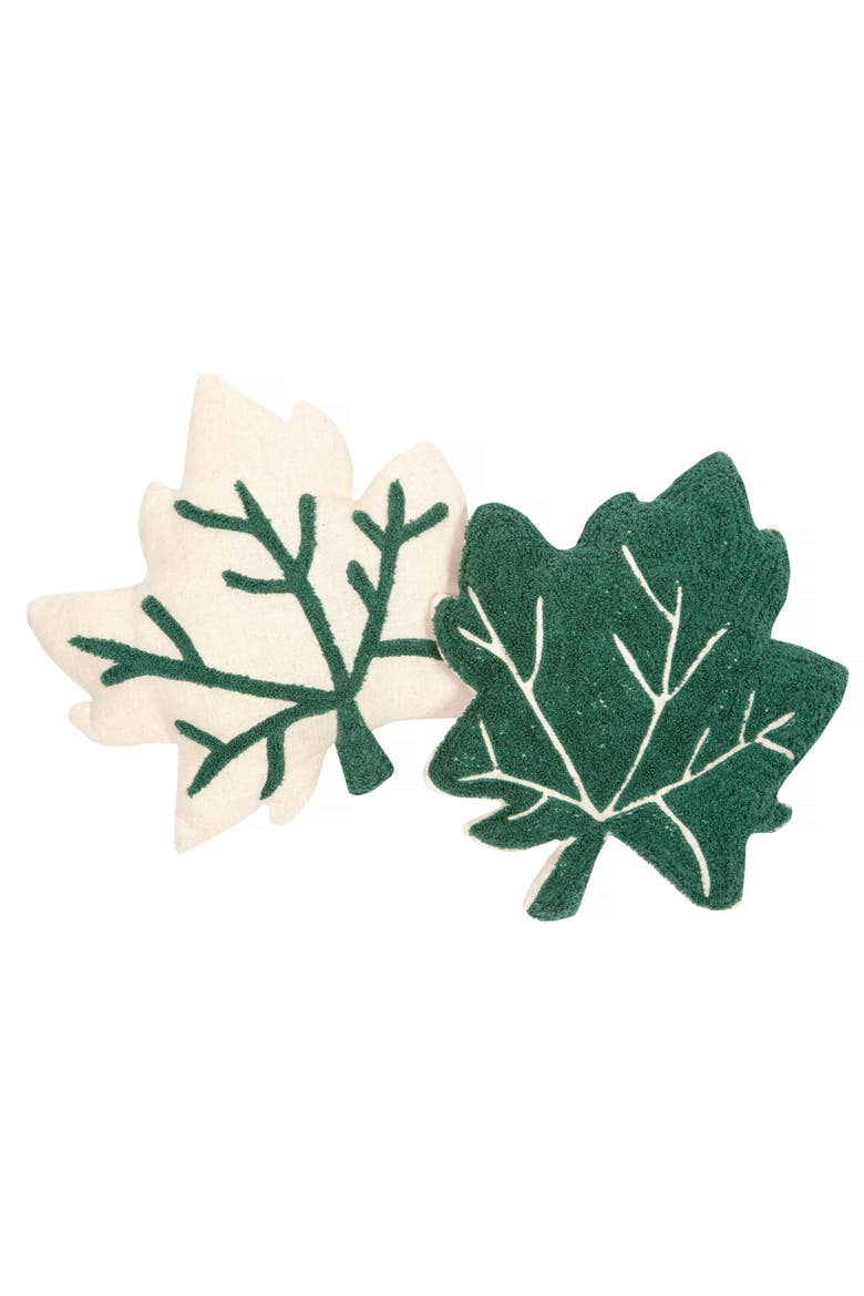 Set of two Cushions Little Fall, Main, color, Green
