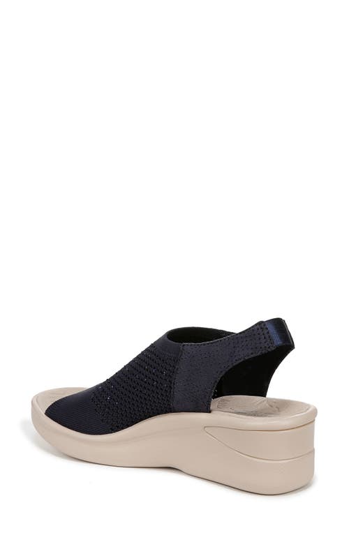 Bzees Starlet Embellished Slingback Sandal In Navy Knit