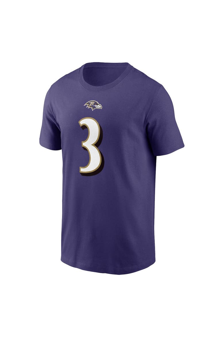 Men's Nike Odell Beckham Jr. Purple Baltimore Ravens Player Name & Number T-Shirt, Alternate, color, Purple