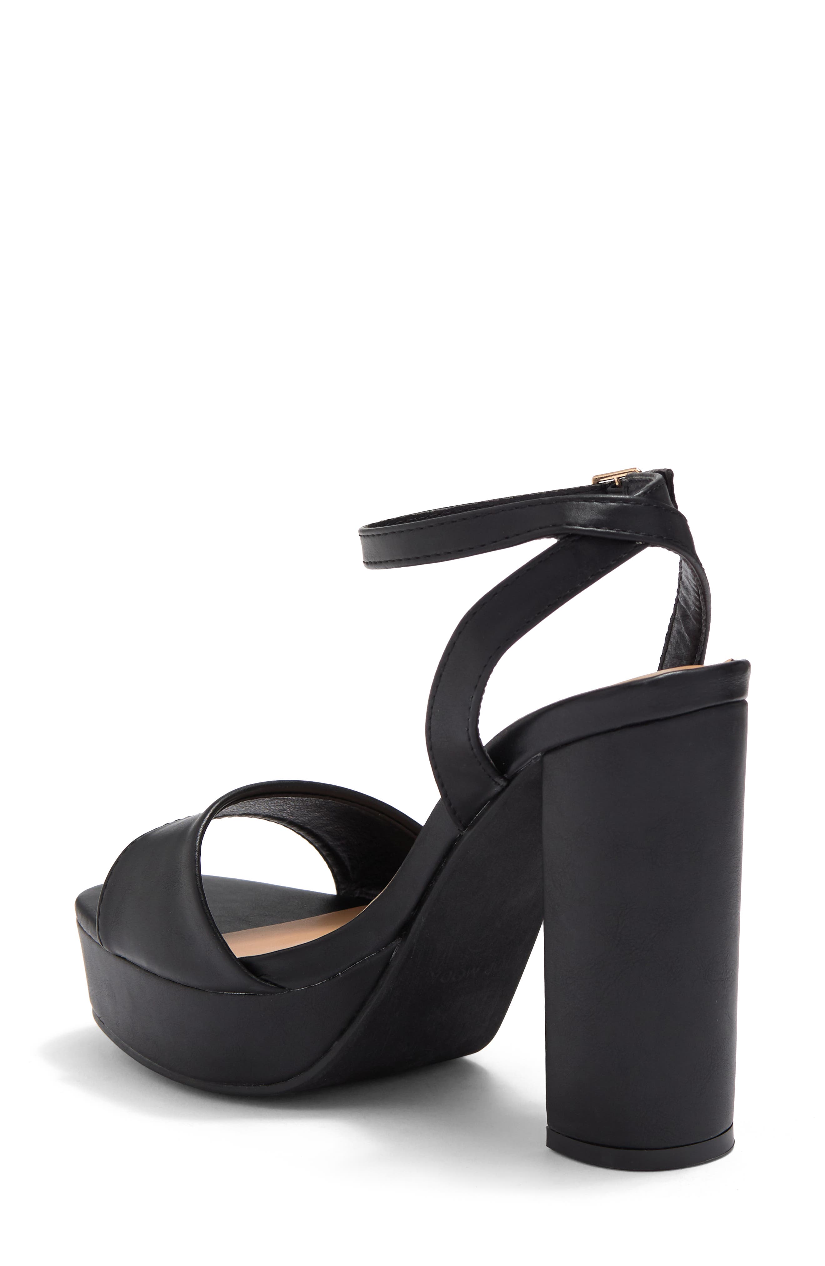 TOP GUY SHOES Jane Platform Sandal, Alternate, color, Black Pu
