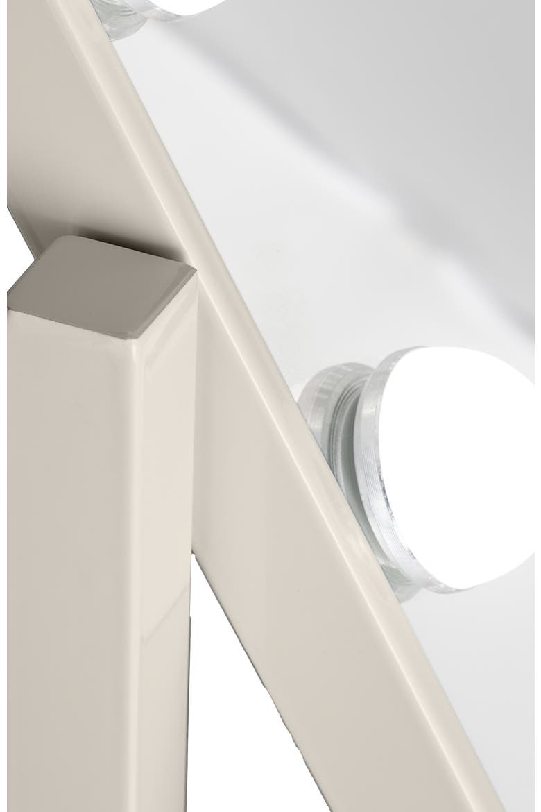 Medium Vertical Hollywood Makeup Mirror with Lights, Alternate, color, Neutral