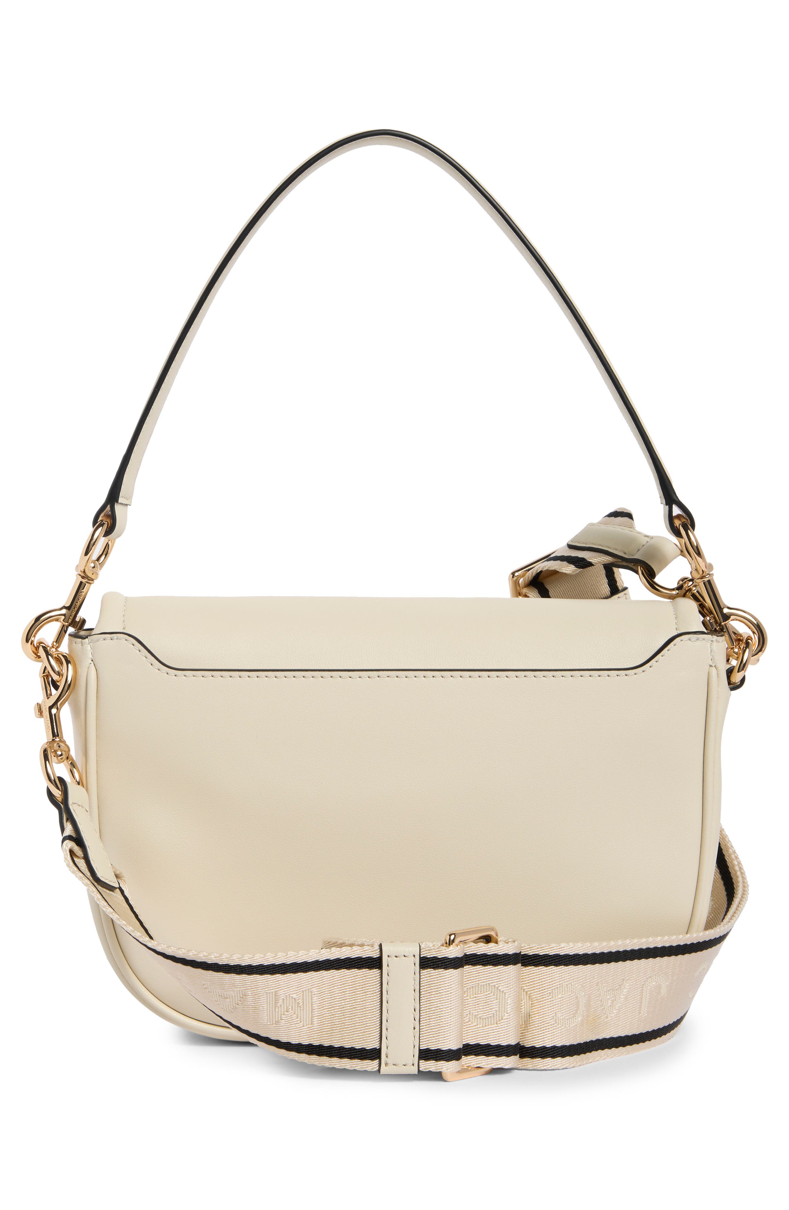 Leather Saddle Bag, Alternate, color, MARSHMALLOW