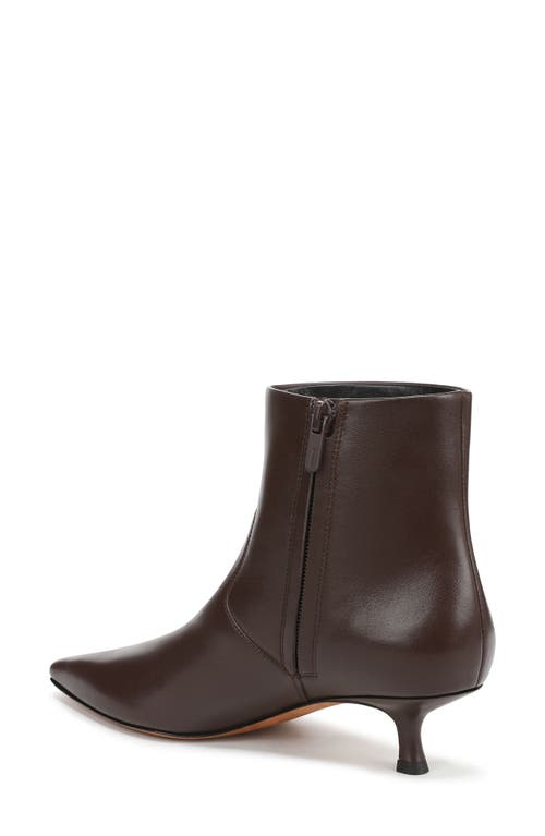 Vince Simone Kitten Heel Bootie In Brown