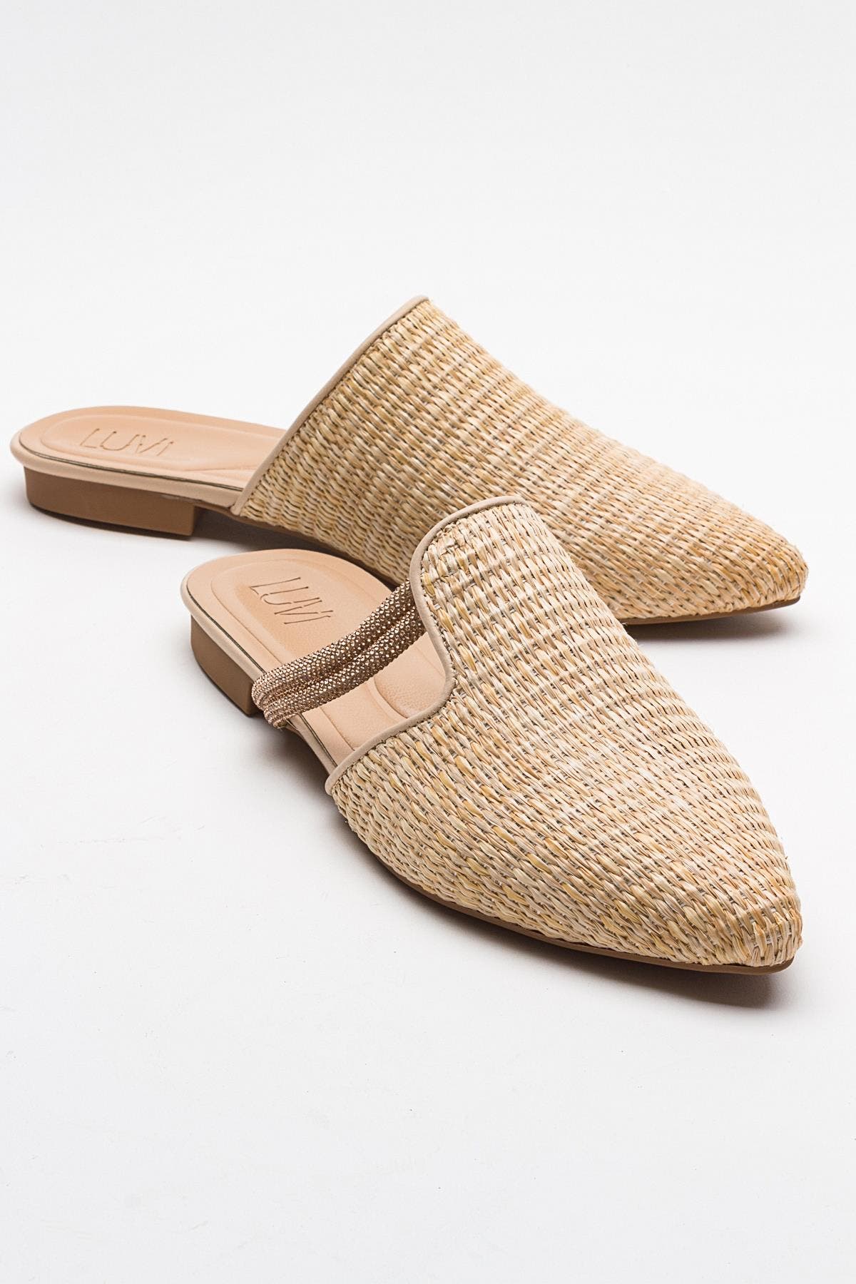 Beige Faux Leather