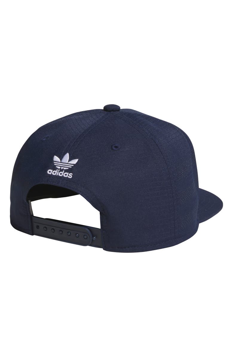 adidas Emblem Snapback Perforated Ripstop Baseball Cap, Alternate, color, Night Indigo/ White