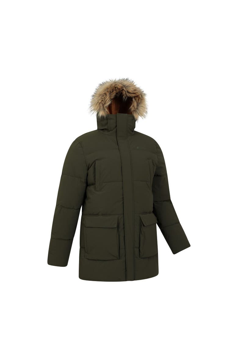 Fern Water Resistant Padded Parka, Alternate, color, Khaki Green