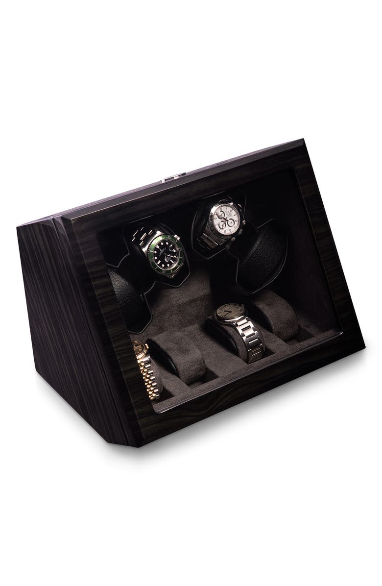 Bey-Berk Louis Ash 4-Watch Winder & Case, Main, color, Multi Color