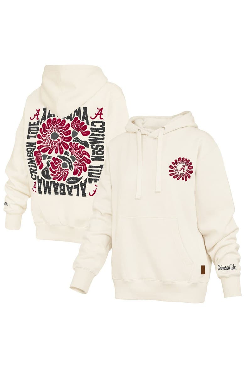 Women's Pressbox  Cream Alabama Crimson Tide Elena Janise Hoodie, Main, color, Cream