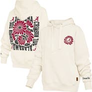 PRESSBOX Women's Pressbox  Cream Alabama Crimson Tide Elena Janise Hoodie
