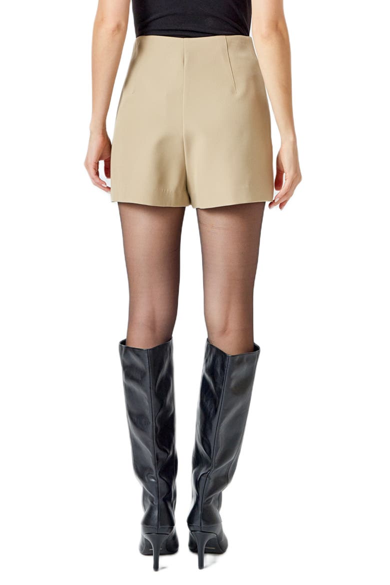 High Waist Shorts, Alternate, color, TAN