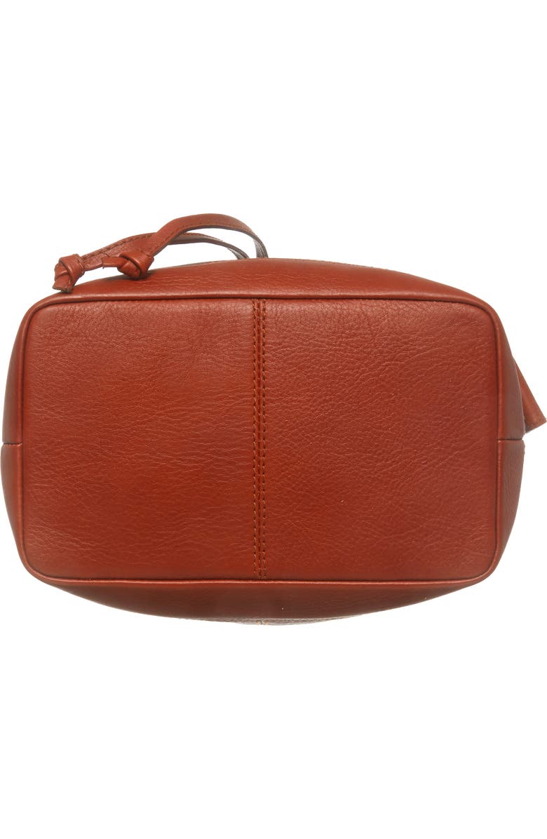 Madewell Lafayette Leather Bucket Bag, Alternate, color,