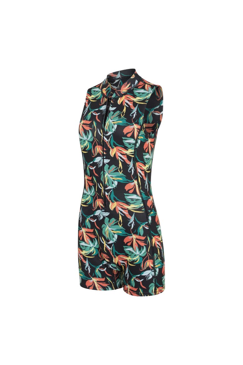 Shorty Tropical Swimming Wetsuit, Alternate, color, Green