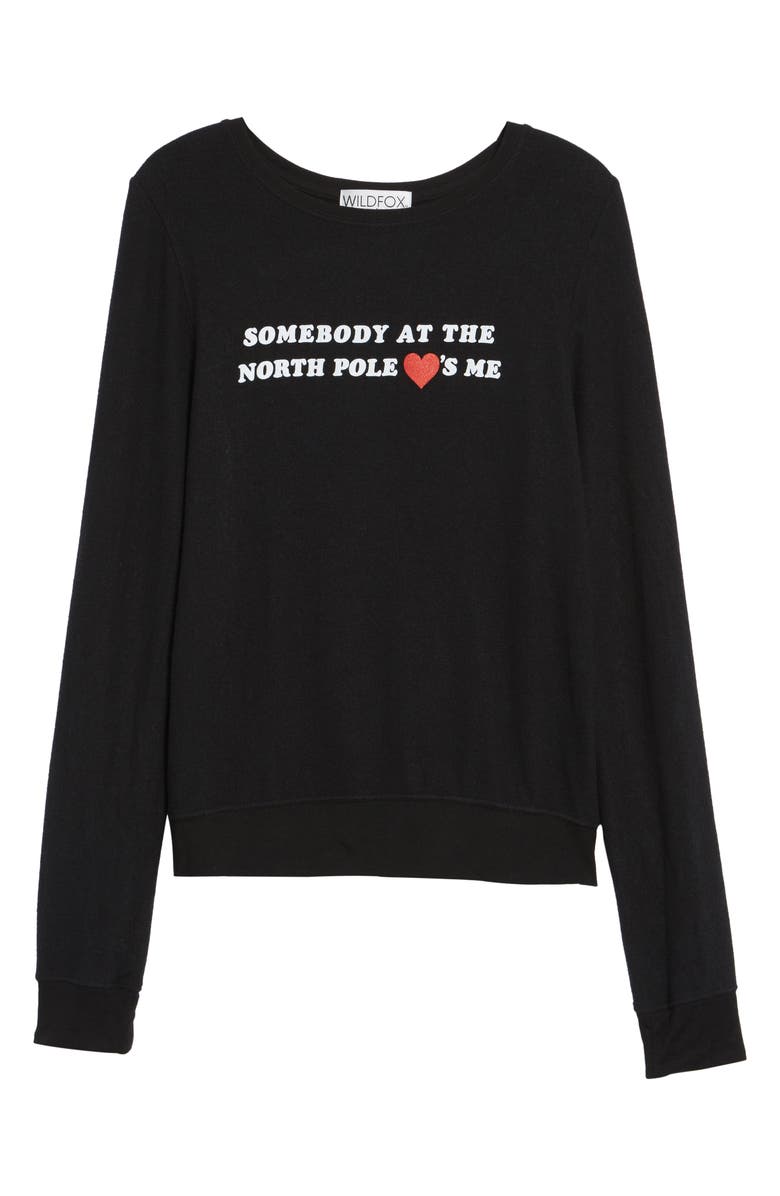 Wildfox North Pole Sweatshirt, Alternate, color, 