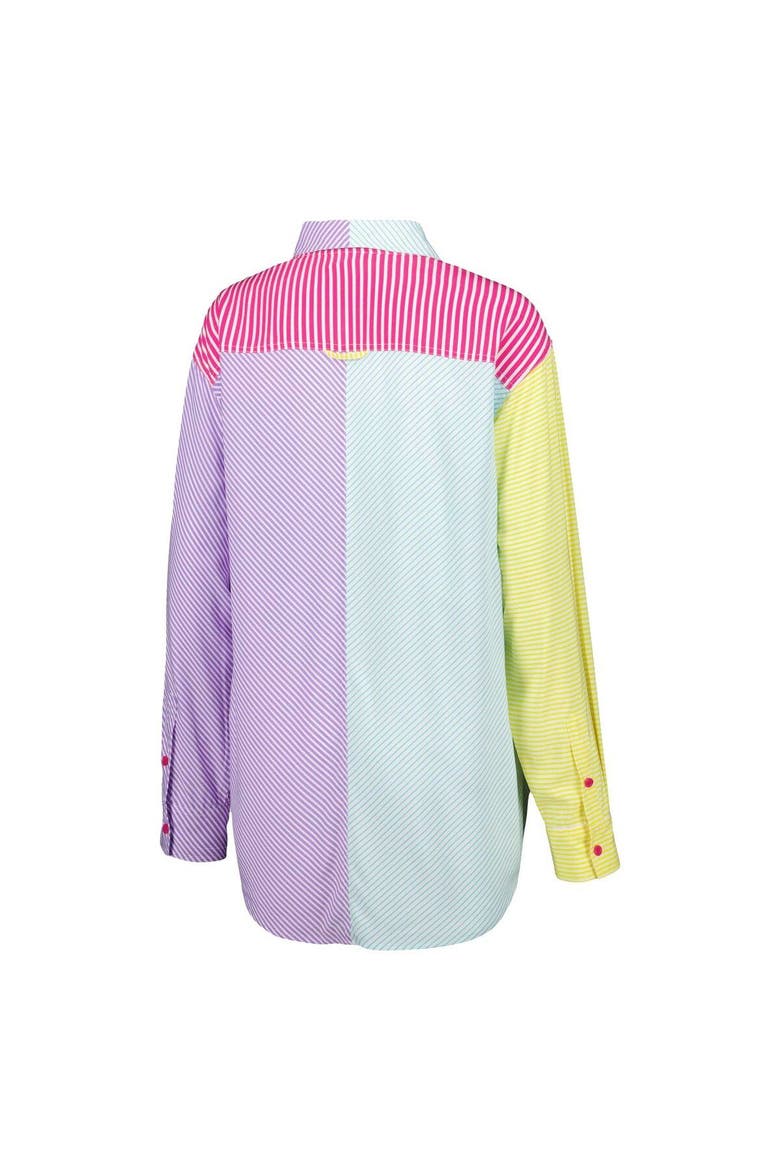 Women's Terez New York Mets Button-Up Shirt, Alternate, color, Blue