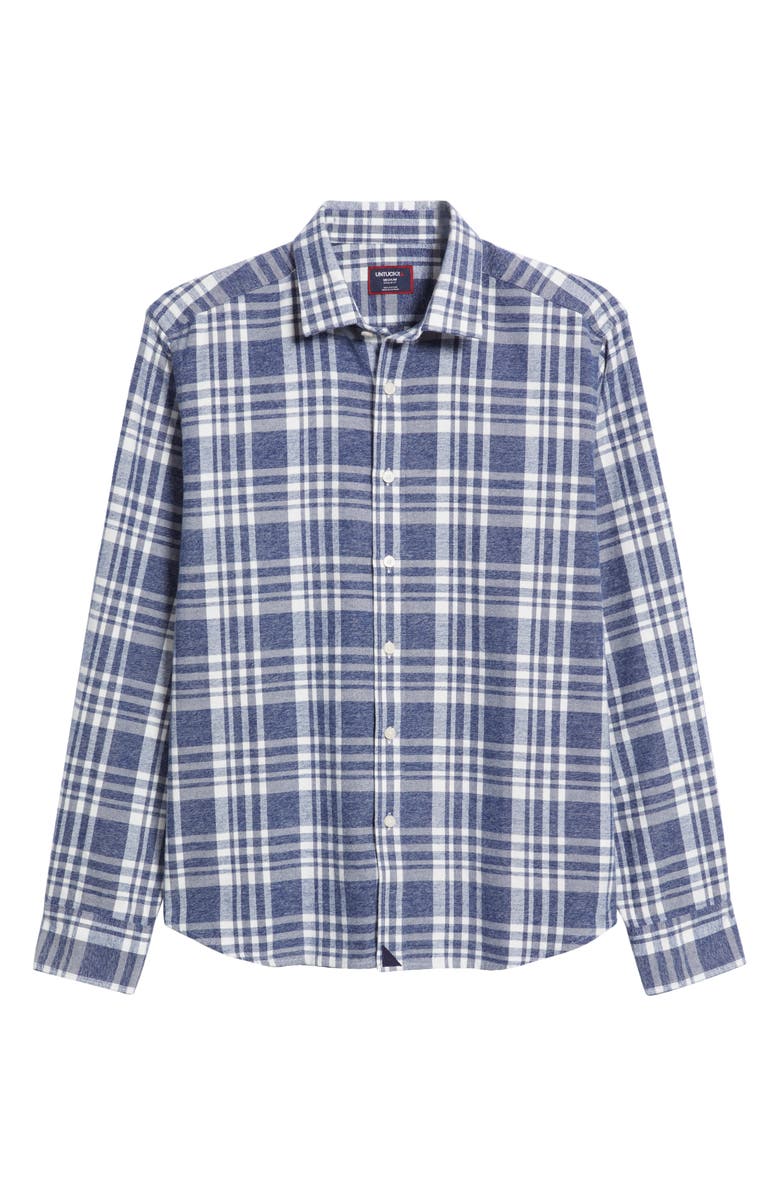 UNTUCKit Morenillo Plaid Flannel Button-Up Shirt, Alternate, color, 