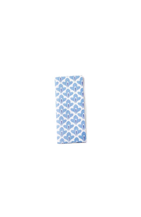 Iris Blue Sprout Large Hand Towel