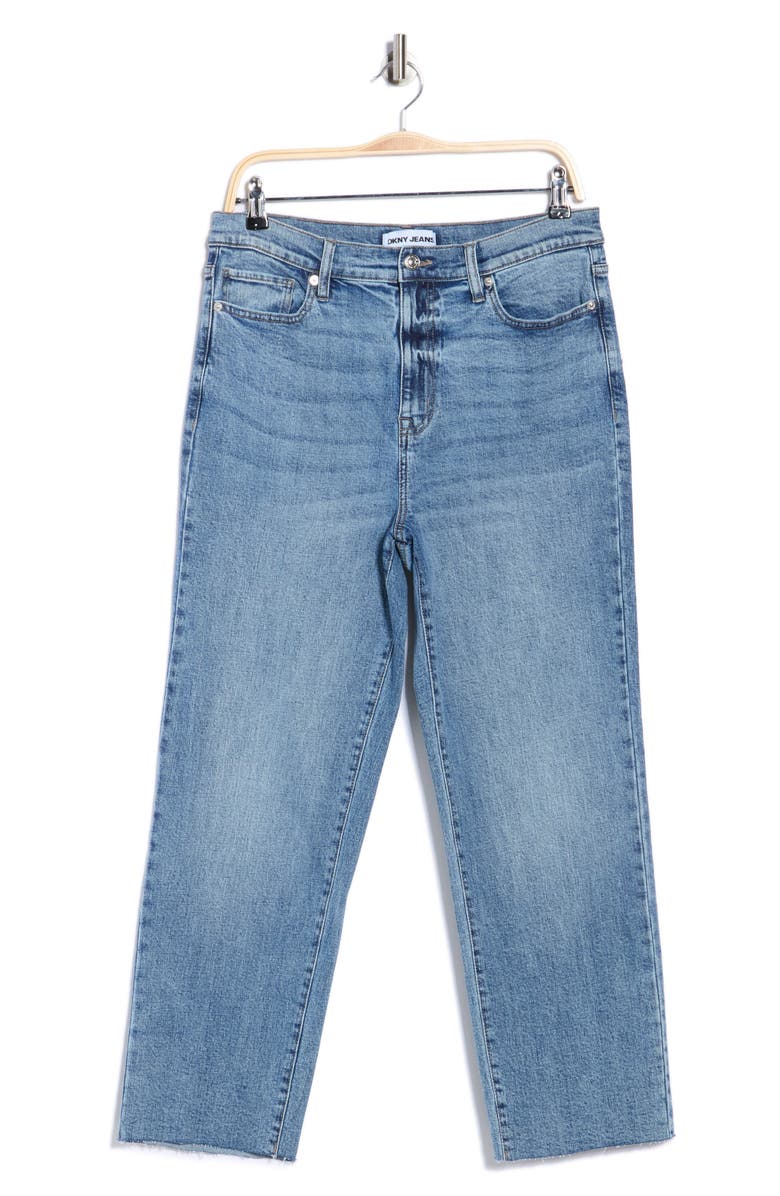 DKNY Jeans High Waist Straight Leg Jeans, Main, color, Westside