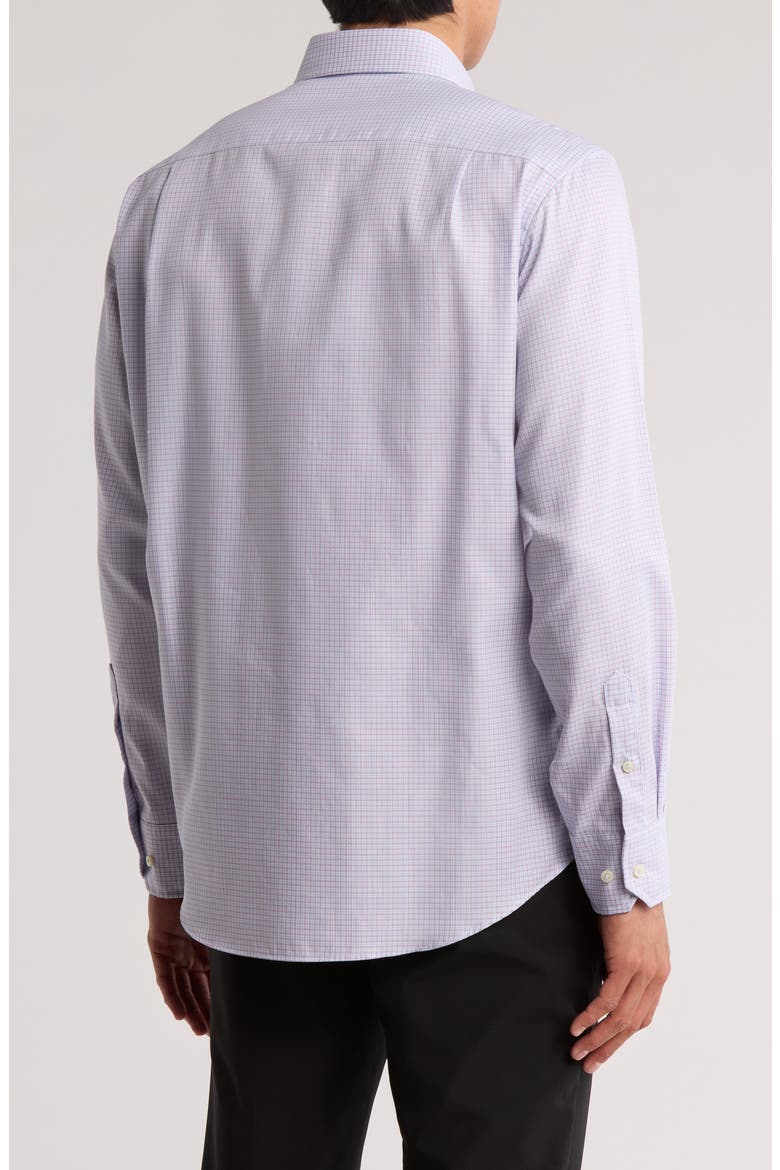 Dobby Sport Shirt, Alternate, color, PINK/ SKY