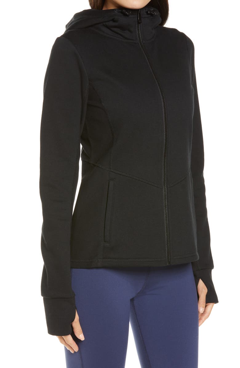 Alo Foundation Zip Hoodie, Alternate, color, 