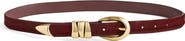 Madewell Triple Metal Keeper Genuine Calf Hair Belt